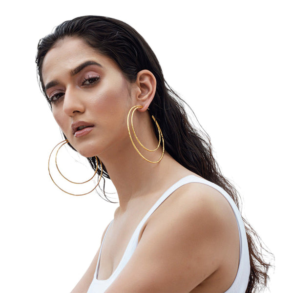 Hoop Earrings | Recycled Brass Jewellery