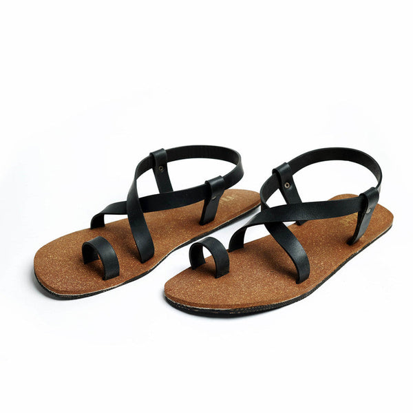 Paaduks Sandals for Men | Upcycled Rubber | Brown & Black