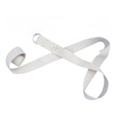 Yoga Belt | 100% Cotton with Metal Buckle | White