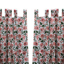 Handblock Printed | Mul Cotton Curtain | Pink & Green