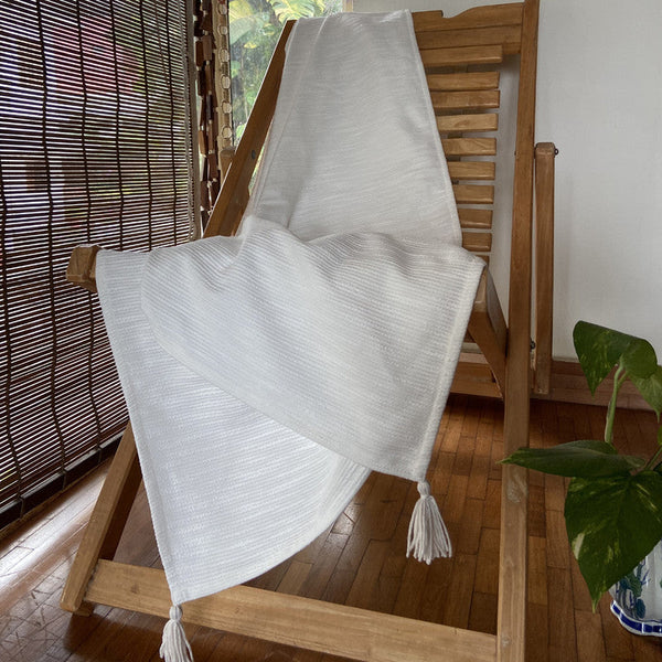 Pure Cotton Throw | White