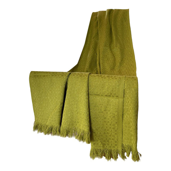 Pure Cotton Throw | Apple Green