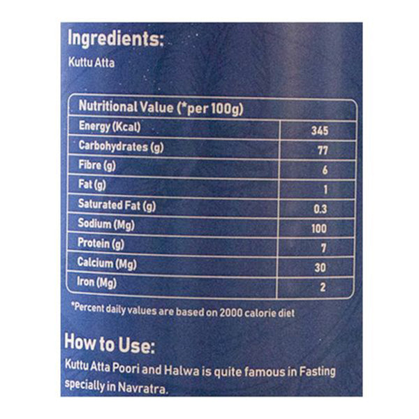 Kuttu Atta | Buckwheat Flour | Protein Rich | 500 g