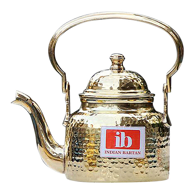 Brass Tea Pot with Lid | 1 Litre