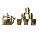 Brass Tea Pot With Glasses | Set of 7 Pcs