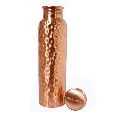 Copper Bottle | Hammered | 1 Litre