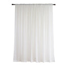 Pure Cotton Sheer Curtains | White