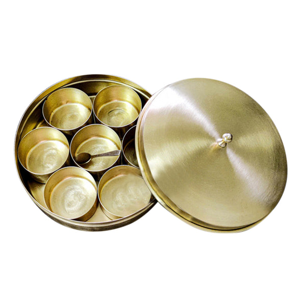 Brass Spice Box | Masala Box | 7 Container | 100 g each