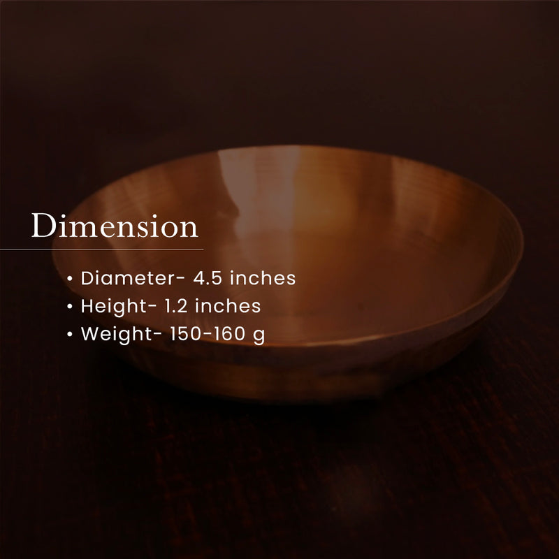 Kansa Thali | Dessert Plate | 4.25 Inches.