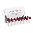 Just Herbs Ayurvedic Mini Lipstick | Shade Sample Kit | 16 Shades