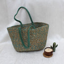 Cotton & Jute Tote Bag | Green