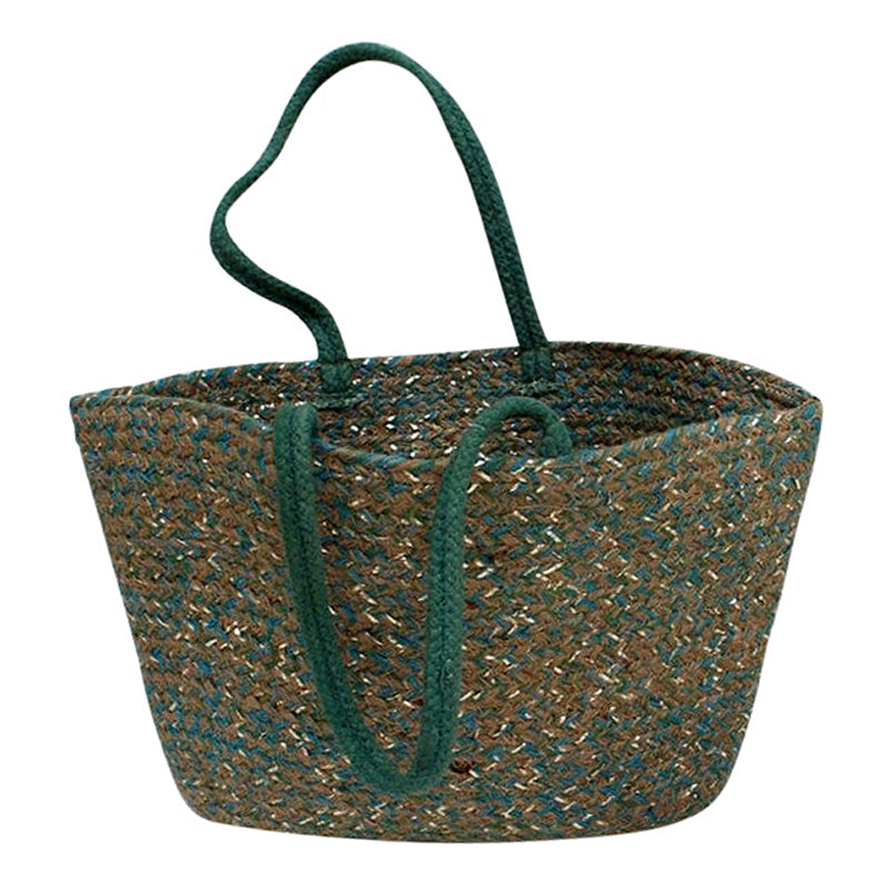 Cotton & Jute Tote Bag | Green