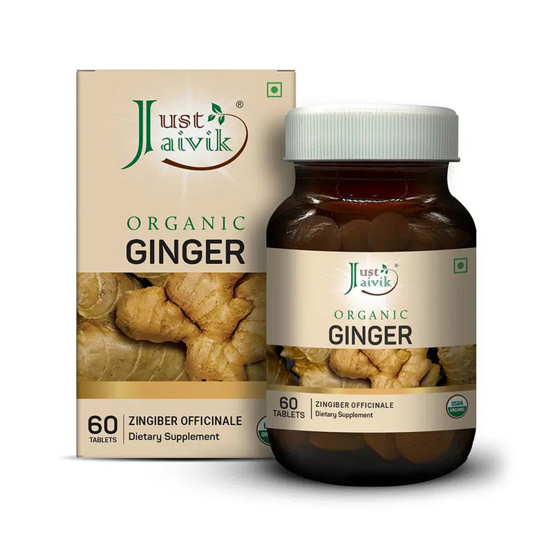 Organic Ginger Dietary Supplement - 60 Tablets