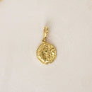 Brass Crescent Moon Charm | Gold Plated