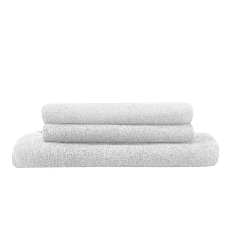 Pure Linen Bedsheet Set | White