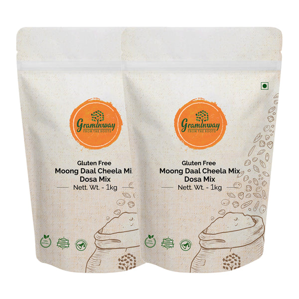 Gluten Free Moong Daal Dosa Mix | 1 kg | Pack of 2