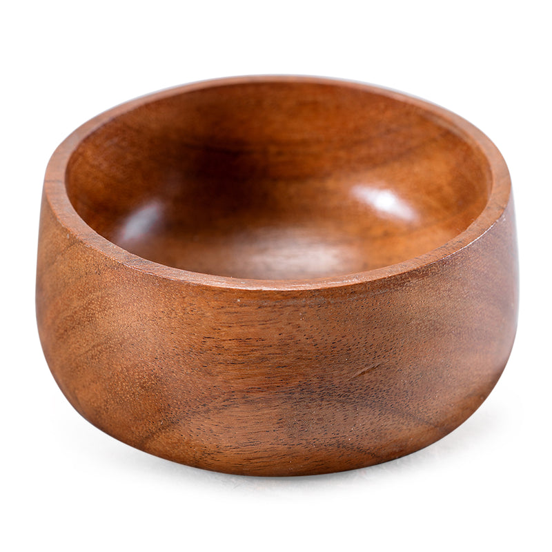 Wooden Bowl l Acacia Wood | Brown | Set of 2.