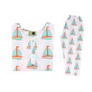 Cotton Night Suit for Kids | Sailboat Print