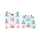 Cotton Night Suit for Kids | Sailboat Print