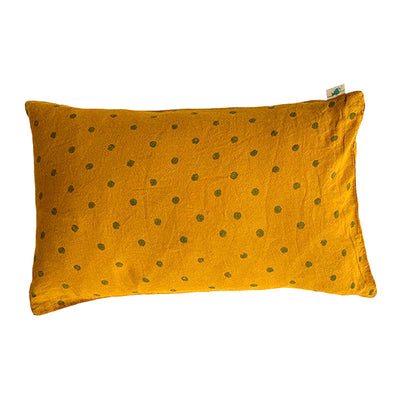 Organic Cotton Seed Pillow & Maracas Set for Baby | Mustard