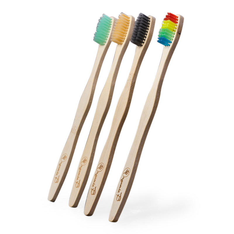 Bamboo Toothbrush | Natural | Set of 4