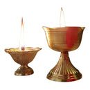 Akhand Brass Diya | Traditional Lotus Design