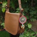 Wooden Beads Crochet Dreamcatcher Keychain