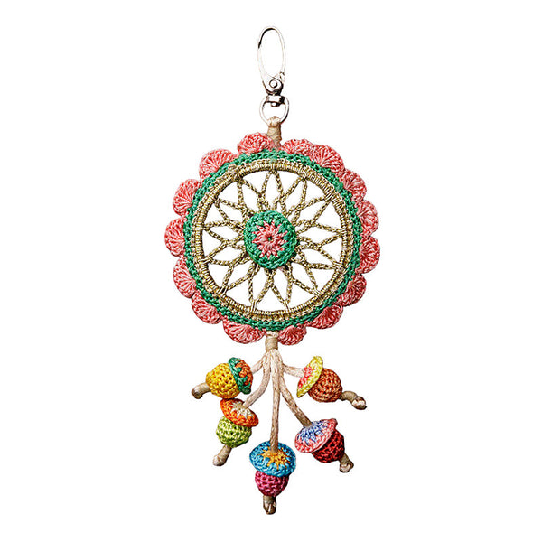 Crochet Dream Catcher Keychain | Multicolour