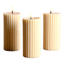 Soy Wax Scented Candles | Pillar Candles | Vanilla Cinnamon | Set of 3