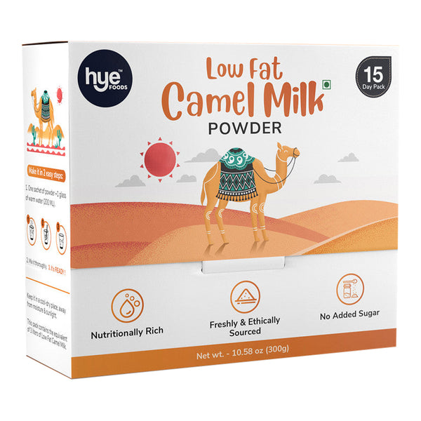 HYE Low Fat Camel Milk Powder | A Shark Tank Product | 100% Pure & Natural | 300 g