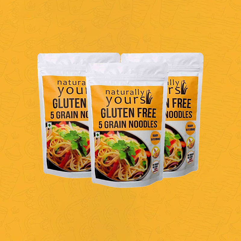 5 Grain Noodles | Gluten Free | High Fiber | 100 g | Pack of 3