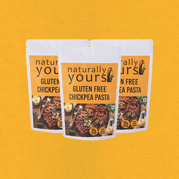 Chickpea Pasta | Gluten Free | Plant Based Protein | 200 g | Pack of 3