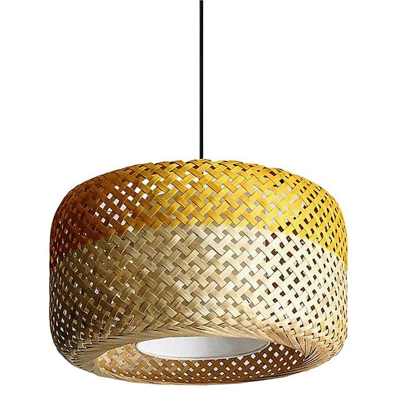 Bamboo Fabric Ceiling Lamp