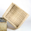 Bamboo Basket | Square | Beige | 46.5X 42.5 X 21.5cm