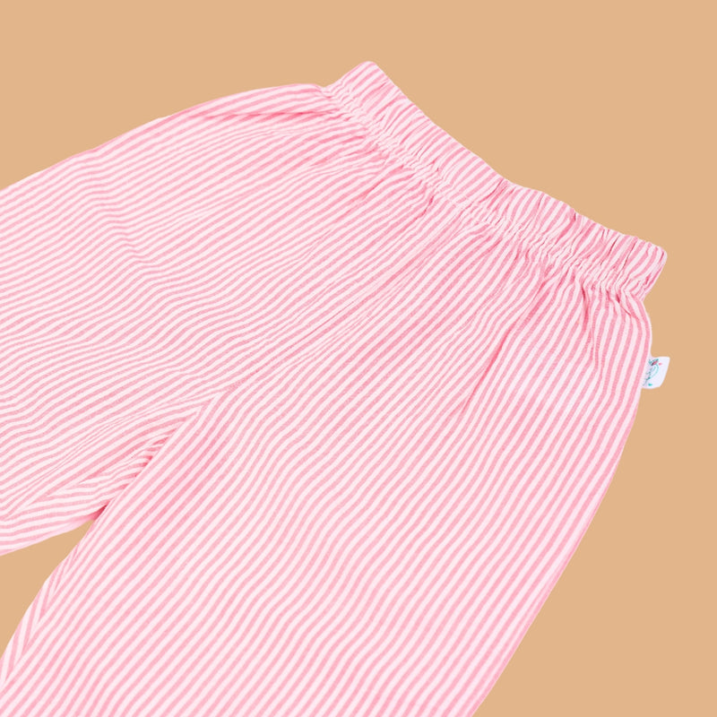 Cotton Pant for Kids | Pink & White
