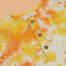 Cotton Kurta Shirt for Kids | Yellow & Orange