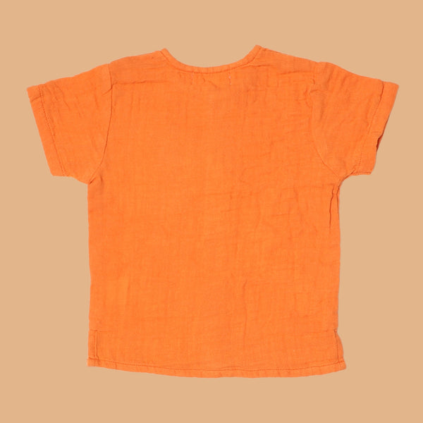 Cotton Shirt for Kids | Orange