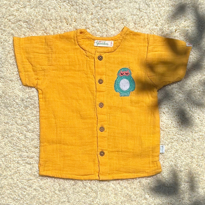 Cotton Shirt for Kids | Yellow