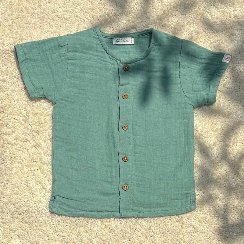 Cotton Shirt for Kids | Green