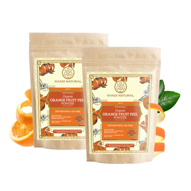 Orange Peel Powder | Detoxifying | Reduces Acne Scars | 100 g | Pack of 2