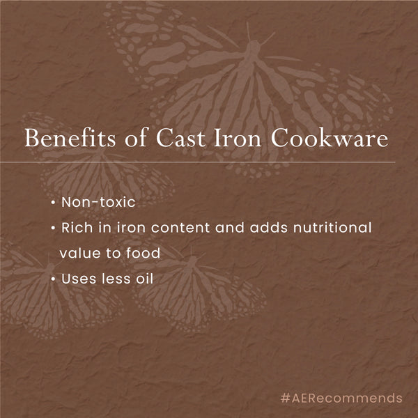 Cast Iron Cookware | Raised Edge Pan.