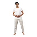 Lounge Pants For Men | Hemp | Beige & White