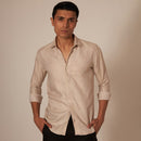 Linen Shirt | Casual Shirt | Beige