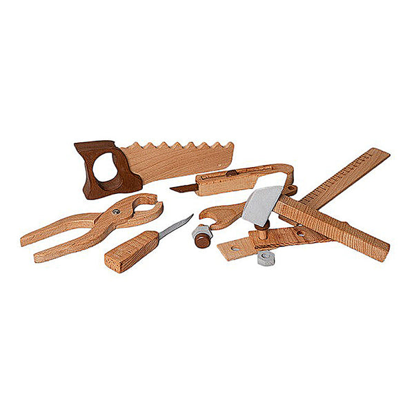 Birch and Bug Wooden Tool Kit Play Set for Kids | Set of 13