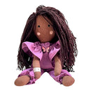 Cotton Rag Doll for Kids | Soft Toy | Brown & Purple