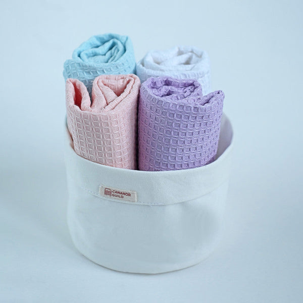 Cotton Hand Towels | Multicolour | Set of 4.