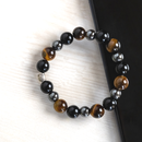 Bracelet For Women | Tiger Eye | Hematite Bracelet | Obsidian | Black