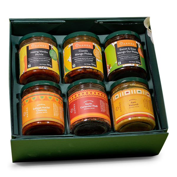 Pickles and Chutneys | Signature Selection | Set of 6