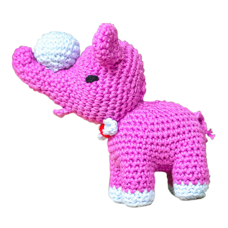 Crochet Toys | Baby Elephant Soft Toy | Purple | 14 cm