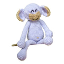 Cotton Crochet Soft Toy for Kids | Smiley Monkey | Blue | 33 cm